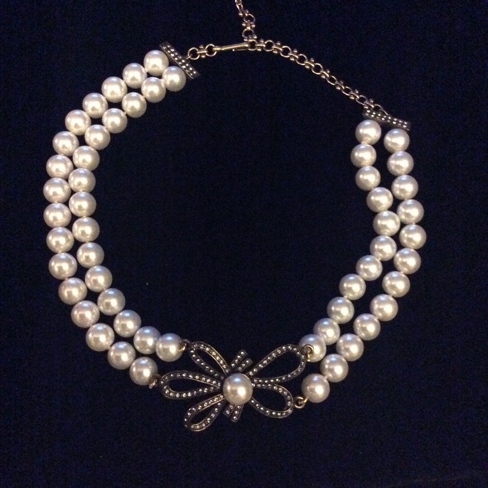 PRICE DROP!Heidi Daus Double Row Pearl Choker NWOT